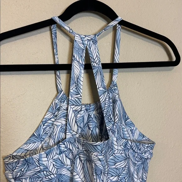 Eddie Bauer Blue Tropical Leaf Harmony Athletic Dress‎ Size Medium - Picture 6 of 7